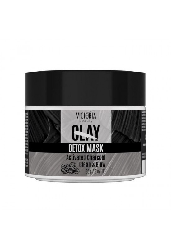 Victoria Beauty  Clay Детокс маска за лице с активен въглен